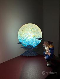 diorama dragon ball vegeta scimmione luna lampada