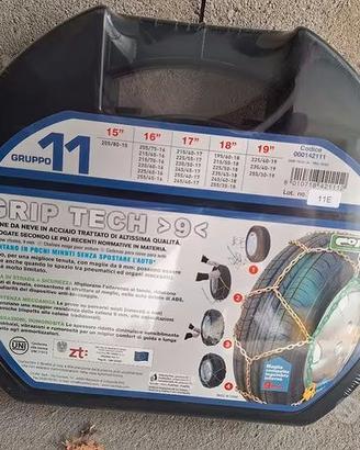 Catene da neve nuove - Grip Tech 9 mm gruppo 11