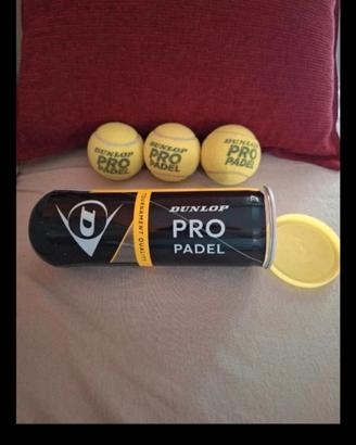 Dunlop Pro Padel - 3  padel balls for competions