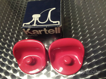 KARTELL ganci attaccapanni N.O.S. ANNI 70 INUSATI
