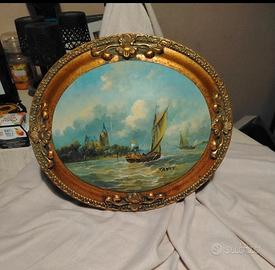 quadro d'epoca con firma