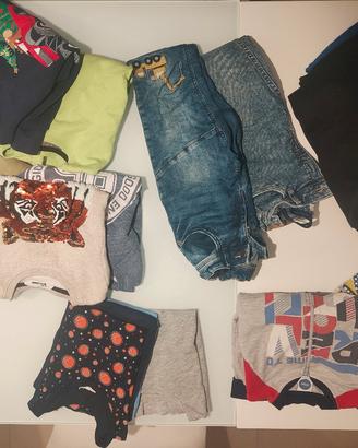 Lotto vestiti bambino 6/7 anni