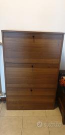 scarpiera ciliegio 113x72x17,5 cm