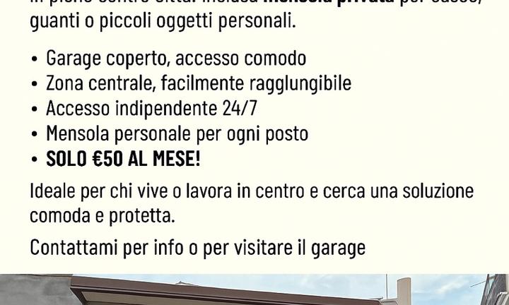 Posto Moto/Scooter in Garage