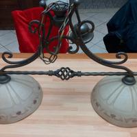 lampadario 2 luci 