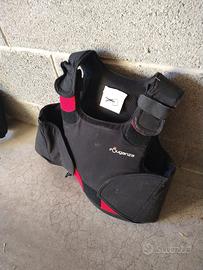 Giubbotto e casco equitazione bimbi