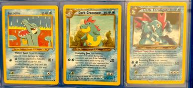 Pokemon Totodile-DarkCroconaw-DarkFeraligator ENG.