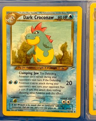 Pokemon Totodile-DarkCroconaw-DarkFeraligator ENG.