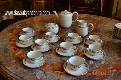 Servizio da caffè Ginori anni 20/50 decori a fiori