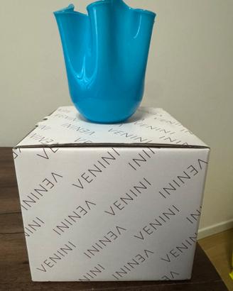Vaso Venini Fazzoletto azzurro