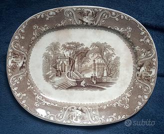 Vassoio piatto ovale ceramica inglese