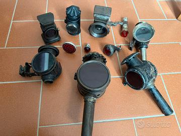 LOTTO ANTICHI FANALI BICICLETTA