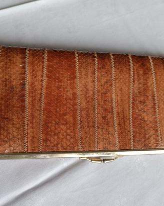 Pochette vintage in rettile