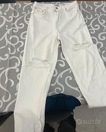 Jeans bianco Bershka