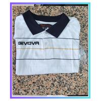 Polo da uomo bianca con logo "GIVOVA"