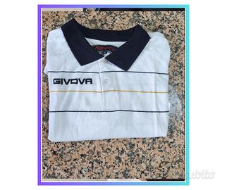 Polo da uomo bianca con logo "GIVOVA"