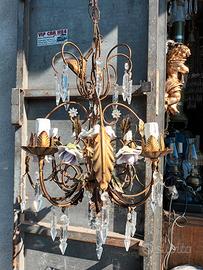 Antico Lampadario.  RESTAURATO  !!!