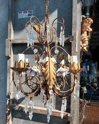 Antico Lampadario.  RESTAURATO  !!!