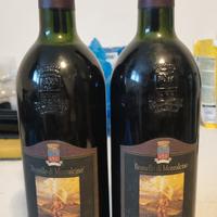 Coppia bottiglie brunello di Montalcino 