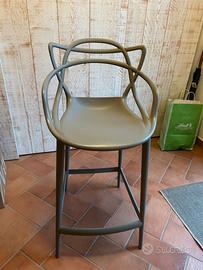 Coppia Sgabelli Kartell Masters Stool grigi