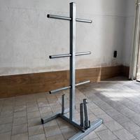 Rastrelliera x pesi e bilancieri, con Lendmine