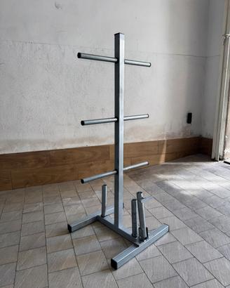 Rastrelliera x pesi e bilancieri, con Lendmine