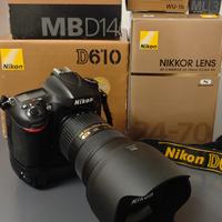 Nikon D610 + Nikkor 24-70 f2.8 + Accessori Nikon