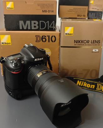 Nikon D610 + Nikkor 24-70 f2.8 + Accessori Nikon