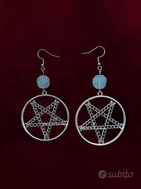 Orecchini Pentacolo Rovesciato 