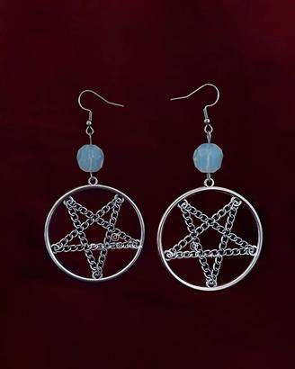 Orecchini Pentacolo Rovesciato 