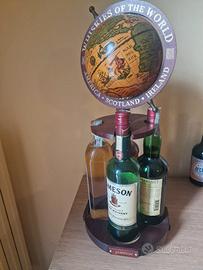 porta liquori con mappamondo