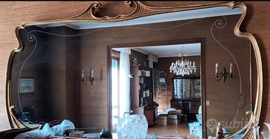 Grande specchio modernariato stile Liberty
