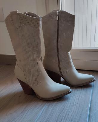 Stivali Beige Queen Helena - Talla 37