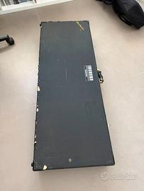 flight case rigido per tastiera 61 tasti black roa