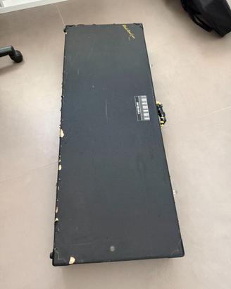 flight case rigido per tastiera 61 tasti black roa