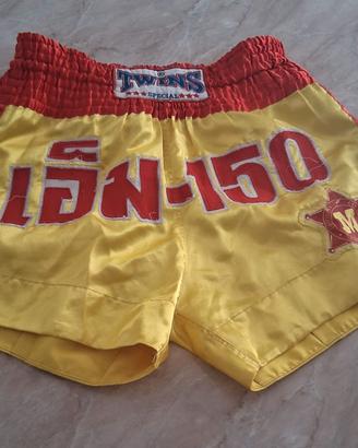 Pantaloncini Muay Thai Twins Special XL Giallo Ros
