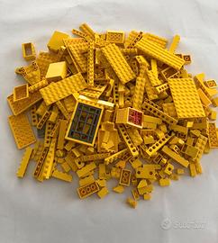 Lotto Pezzi Sfusi Lego Gialli 600g Lavati e Sanifi