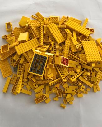 Lotto Pezzi Sfusi Lego Gialli 600g Lavati e Sanifi