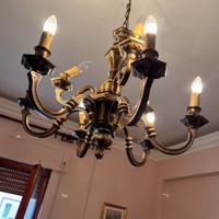 Lampadario in ottone