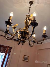 Lampadario in ottone