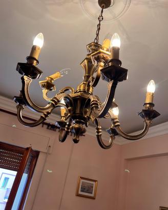 Lampadario in ottone