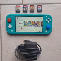 nintendo switch lite + 4 giochi
