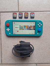 nintendo switch lite + 4 giochi