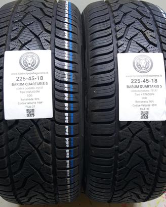 2 GOMME 225 45 18 BARUM A75137