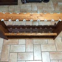 PORTACANNE rastrelliera espositore in legno abete