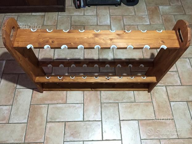 PORTACANNE rastrelliera espositore in legno abete - Sports In vendita a ...