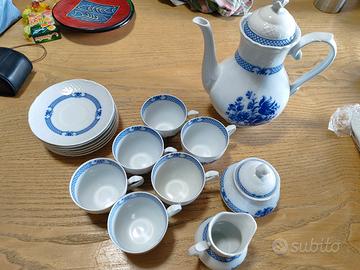 Set Schumann Arzberg Blaue Rose Echt Cobalt