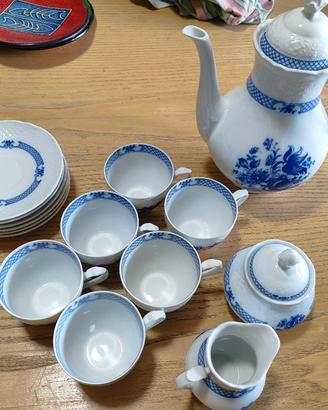 Set Schumann Arzberg Blaue Rose Echt Cobalt