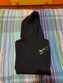 Felpa nike nera con cappuccio