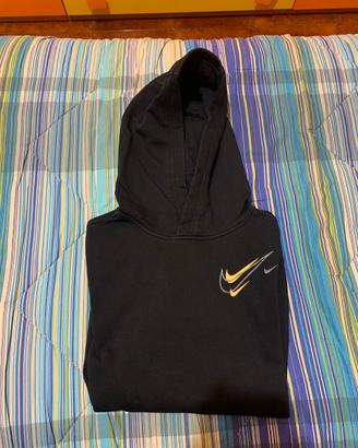 Felpa nike nera con cappuccio